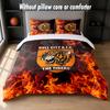 Hull City Football Design Bed Bedding Set 1 Duvet Cover + 2 Pillowcases Soft Breathable Household Bed Linens