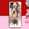 Чехол-скетч с лошадью для Xiaomi Redmi Note 14 13 12 11 10 15 Pro Plus Redmi 15 C 13C 10C 12C 14C Мягкая обложка