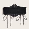 Waistband Hollow Corset Belts PU Leather Wide Waist Belt Slimming Leopard Print  Cummerbunds  Women