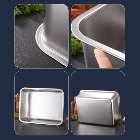 Квадратный противень с плоским дном из нержавеющей стали, очень глубокий, для лазаньи, с крышкой, антипригарный, для запекания