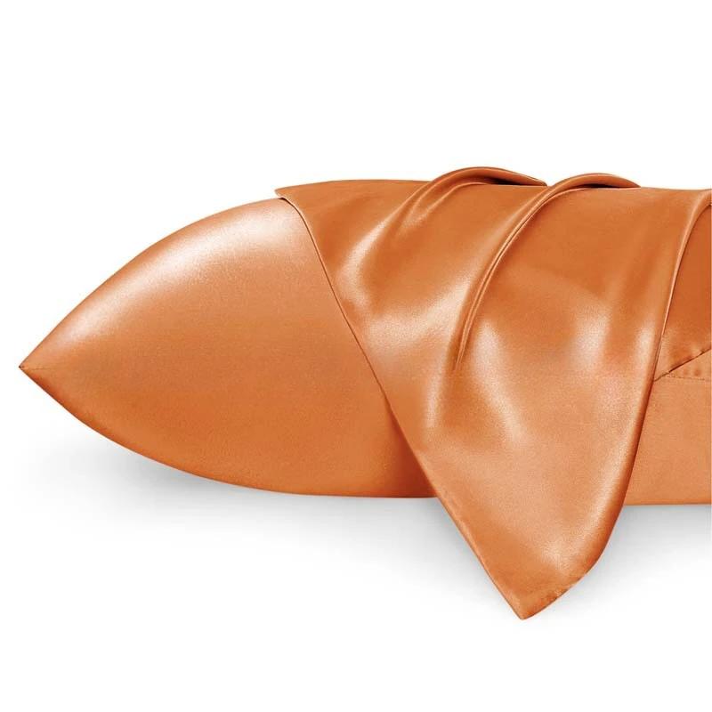 Однотонные шелковые наволочки Декоративная роскошная наволочка конвертного типа для защиты волос и кожи Стандартный размер Queen