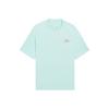 Футболка Li Ning Sports Trend Series с вышитым узором, однотонная, с круглым вырезом, повседневная, с коротким рукавом, мужская, цвет яичной скорлупы-голубой AHSS323-3