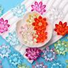 For Bracelet Earring Making Lotus Flower Loose Beads Transparent Fashion Acrylic Crystal DIY Jewelry Accessories 31mm