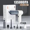 135000PA Портативный беспроводной автомобильный пылесос, мини-ручной пылесос, мощная чистящая машина для сильного всасывания, автомобильный очиститель