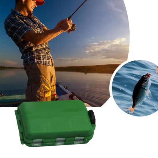 Double-sided Fishing Lure Box Detachable Baffle Portable Waterproof Heavy Duty Artificial Fishing Baits Accessories Organizer Storage Case Container