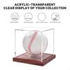 With Base Baseball Display Case Transparent Baseball Holder Baseball Box  Signed Memorabilia