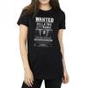 HARRY POTTER Womens/Ladies Bellatrix Lestrange Wanted Poster Cotton Boyfriend T-Shirt