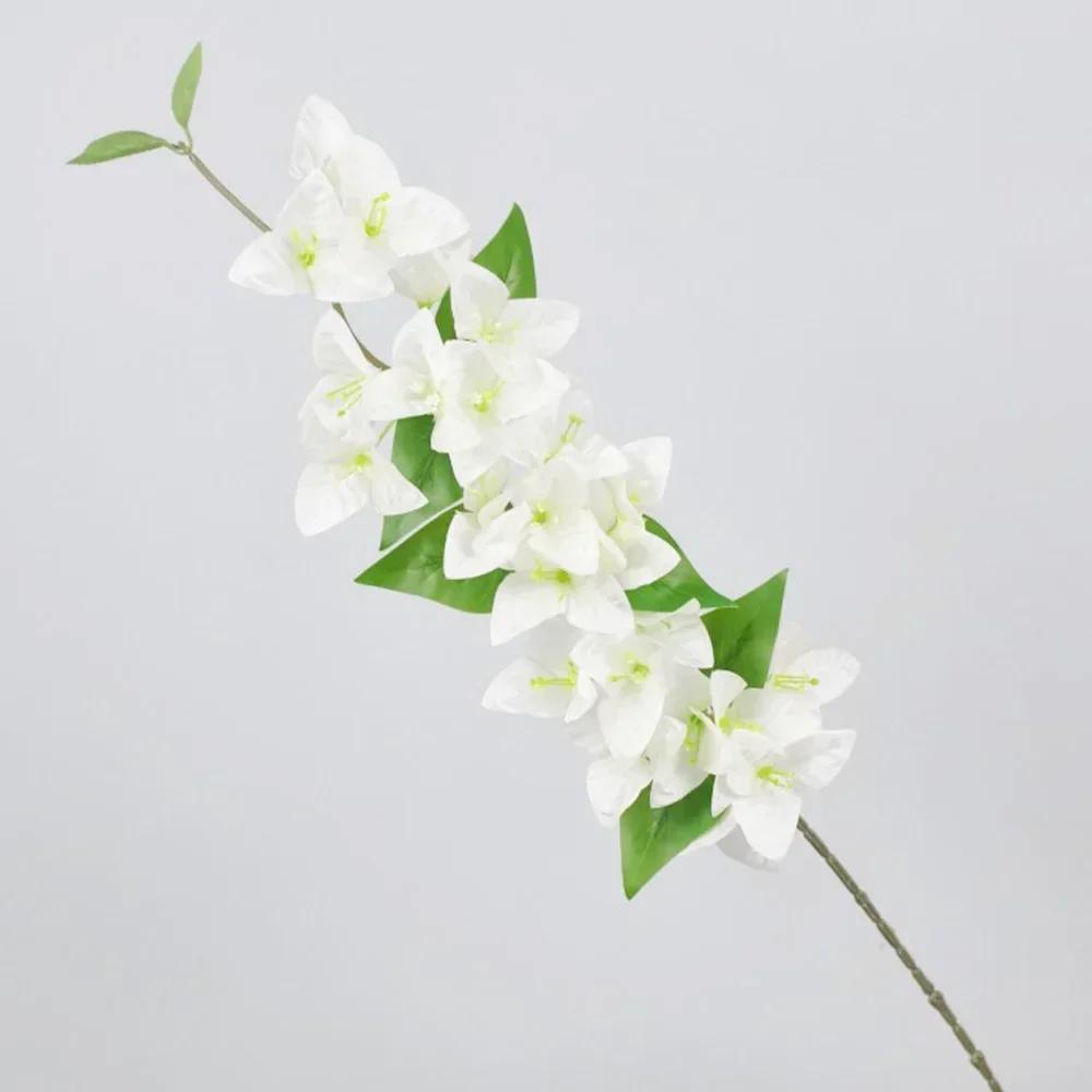 1pc 76cm Artificial Bougainvillea Flower Garland Floor Mounted Vine for Outdoor Wall Arch Wedding Centerpieces Decoration Flower