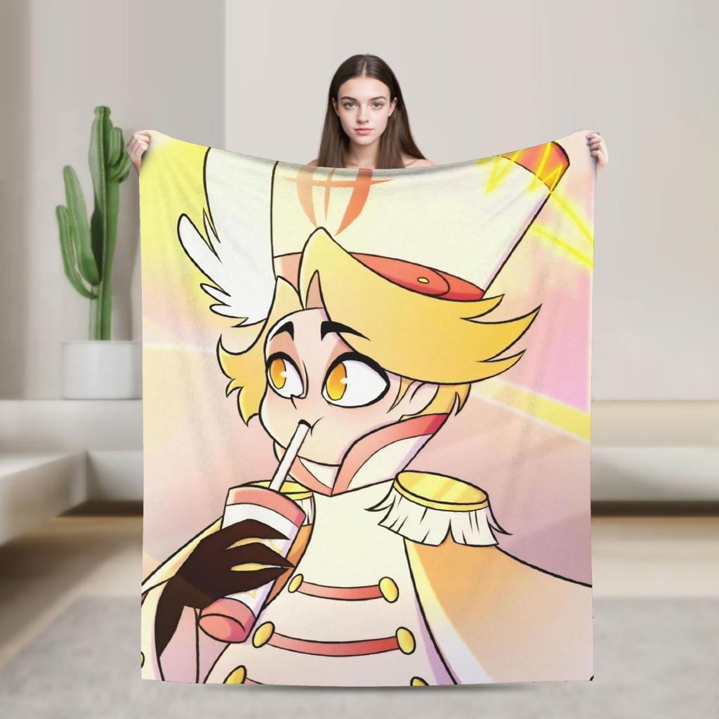 Adam Hazbins Hotels Anime Blankets Velvet Summer Portable Ultra-Soft Throw Blankets for Home Travel Bedspreads