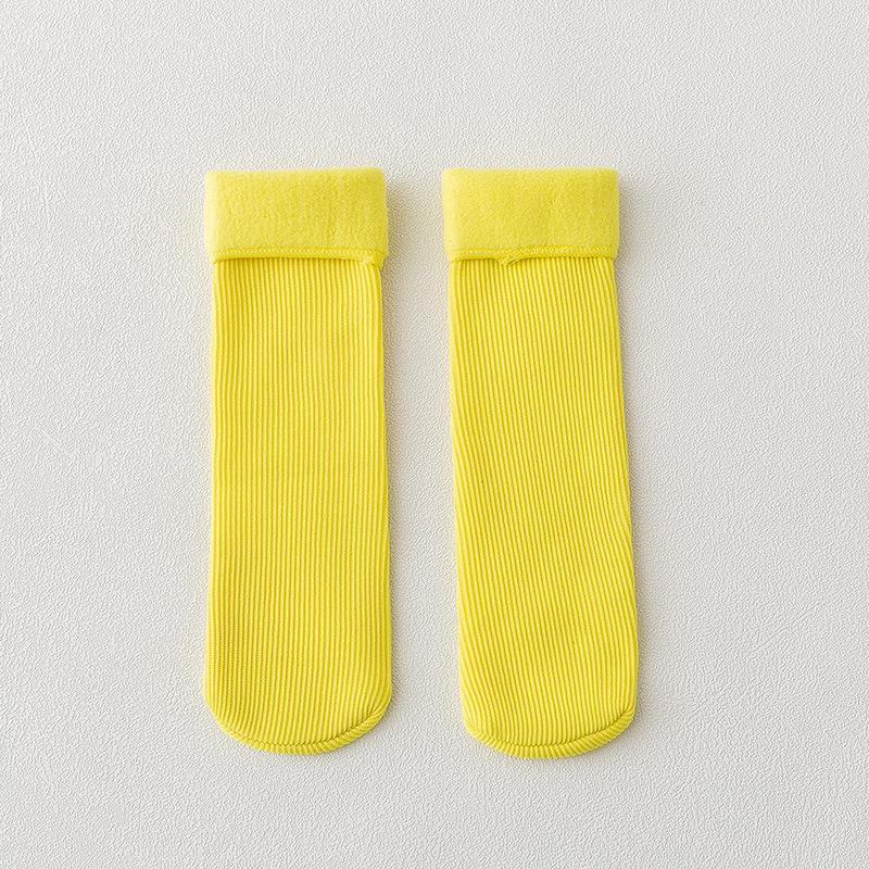 Детские зимние теплые носки для девочек, утепленные теплые носки, домашние напольные носки LXY