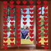Romantic Love Flower Hanging Curtain DIY Party Supplies Wedding Love Pulling Decorations String Garland