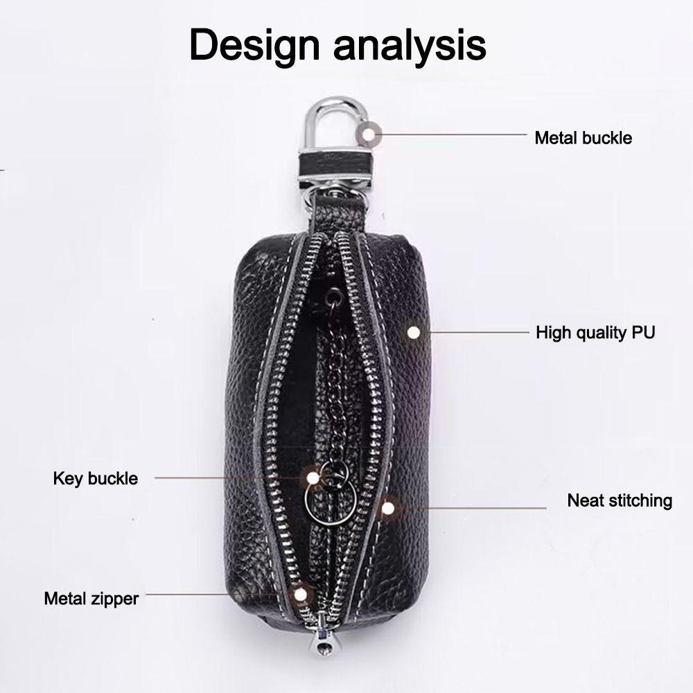 Zipper Coin Purse Multifunctional Key Holder Organizer Pouch Portable Car Key Bag Men Women