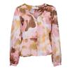 Batia Printed Romance V-neck Blouse for Women