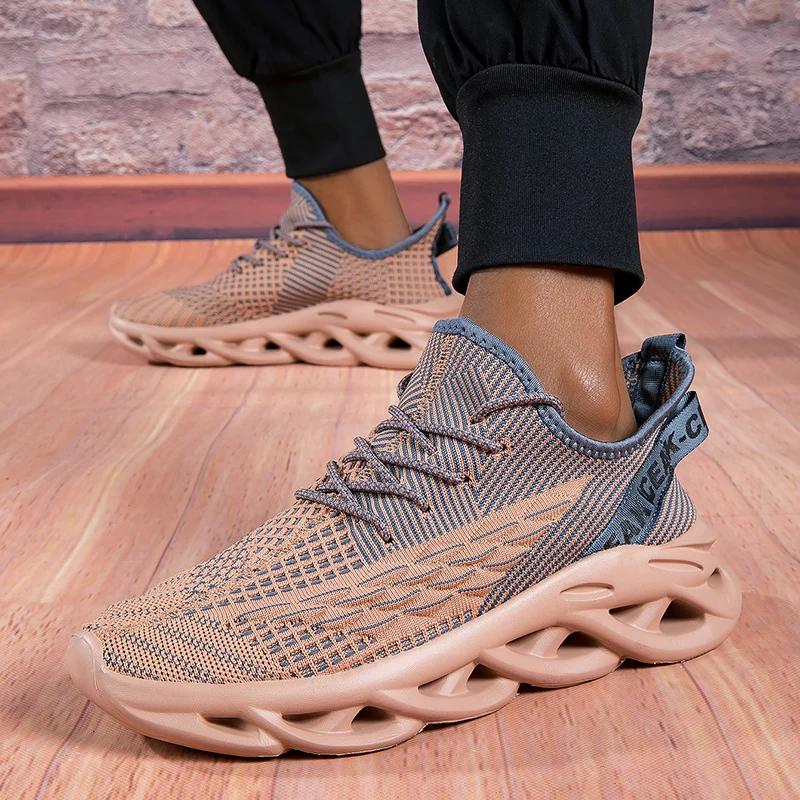 Новые кроссовки для бега, новейшие дышащие, удобные, для мужчин, низкие, большого размера, мужские спортивные кроссовки для увеличения роста, сетчатые, для бега, повседневные, 2025