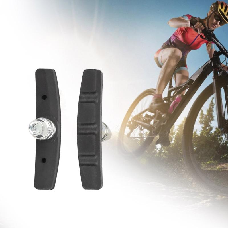 2 Pair Bicycles V Brake Pads Bicycles Brake Block Replacements Set Mountain Bicycles Brake Pads for Front Back Wheel