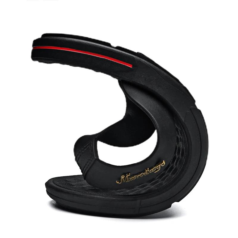 Black Flip Flops for Men Summer Beach Flip Flops Men Casual Breathable Thicken Beach Men Slippers Outdoor Slie Zapatillas Hombre