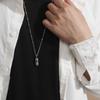 Keepsake Women Ashes Vial Cremation Urn Pendant Cross Engraved Clavicle Choker Pill Necklace