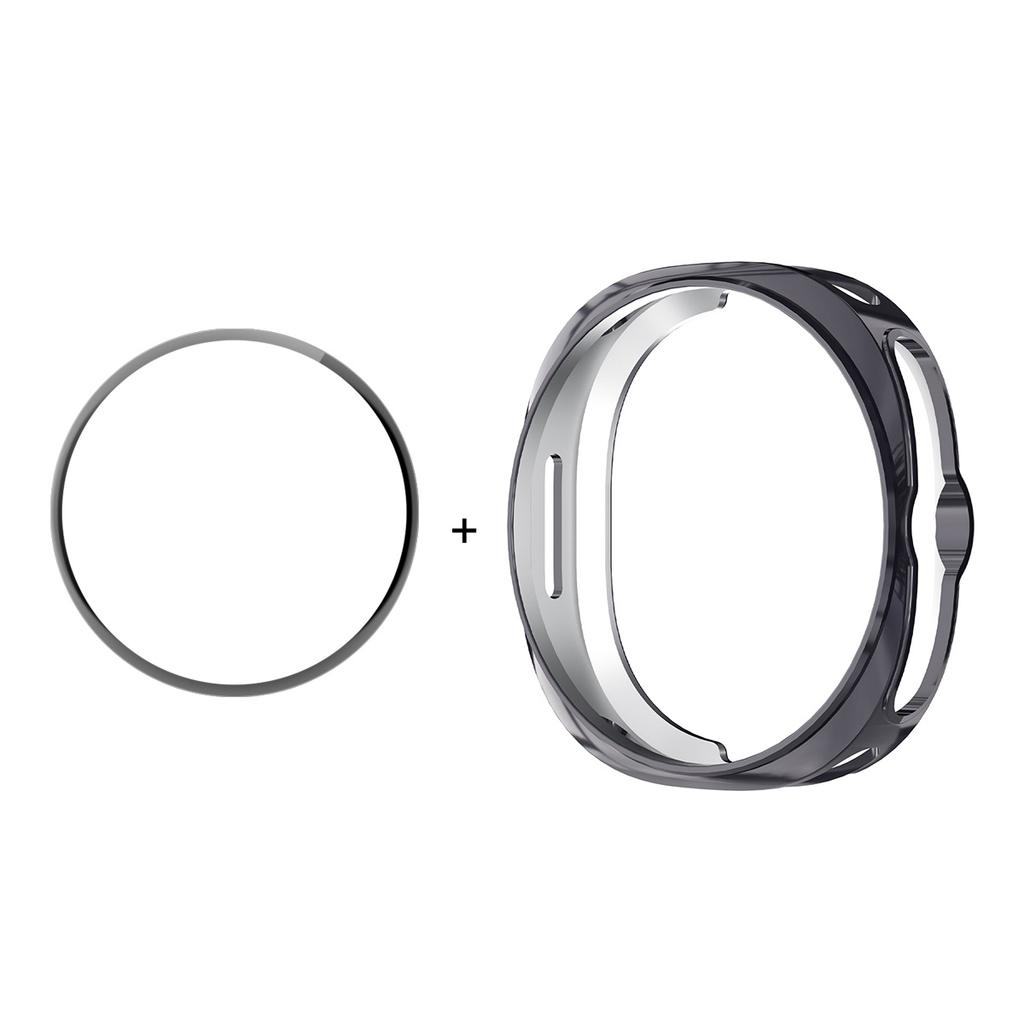 ENKAY HAT PRINCE For Samsung Galaxy Watch8 Classic 46mm Case with PMMA Screen Film TPU Watch Cover