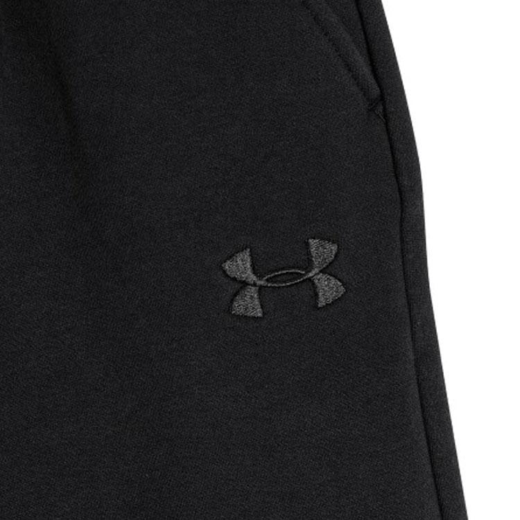 Under Armour L4L Elevated Solid Color Lace-Up Fleece Training Shorts Women Shorts Black 1388060-001