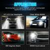 2Pcs H7 LED Bulbs Headlight H4 H8 H9 H11 Car Fog Light 9005 Hb3 9006 Hb4 High/Low Beam Super Bright DRL Lamp 6000K White 12V