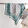 Leopard Print Letter Rhythm Print Silk Scarf Square Scarf High-End Shawl Versatile Neck Small Square Scarf Headscarf