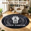 Round Rug Custom NameKenworth Pattern Non Slip Carpet Home Floor Decor