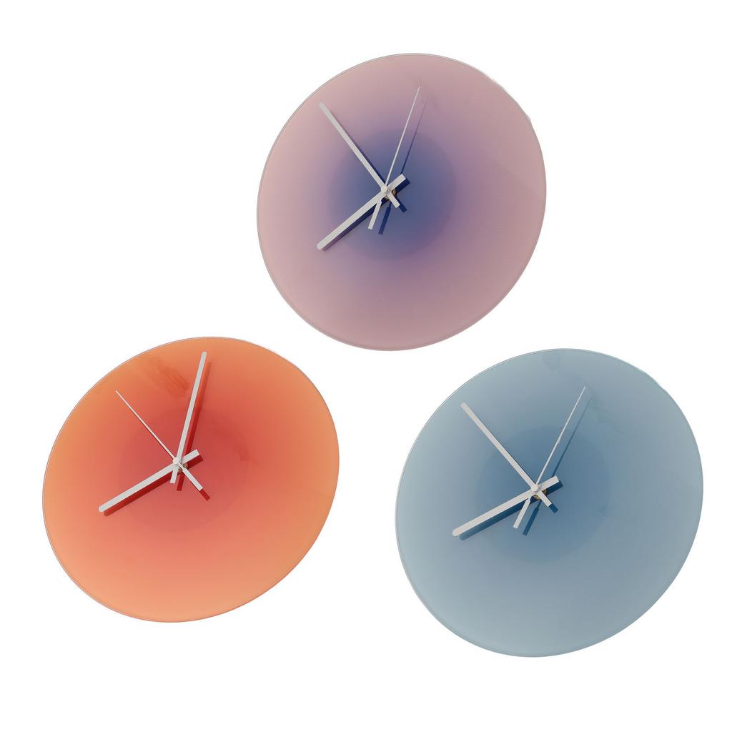 Кварцевые настенные часы 12 дюймов на батарейках Стеклянные Бесшумные Круглые настенные часы для гостиной кухни Cla