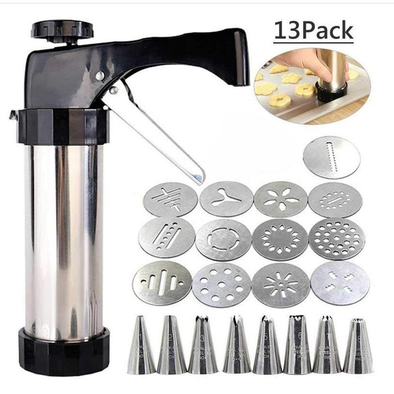 Extruding cookie machine, piping nozzle, meltable bean baking tools, cream piping gun, household baking molds