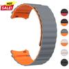 Магнитный силиконовый ремешок без зазоров, совместимый с Samsung Galaxy Watch 7 6 5 4 FE 40 мм 44 мм, ремешок для Watch 6/4 classic 5 pro Sport