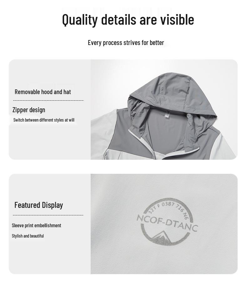 Летняя легкая куртка из ледяного шелка с защитой от УФ-лучей для мужчин и женщин