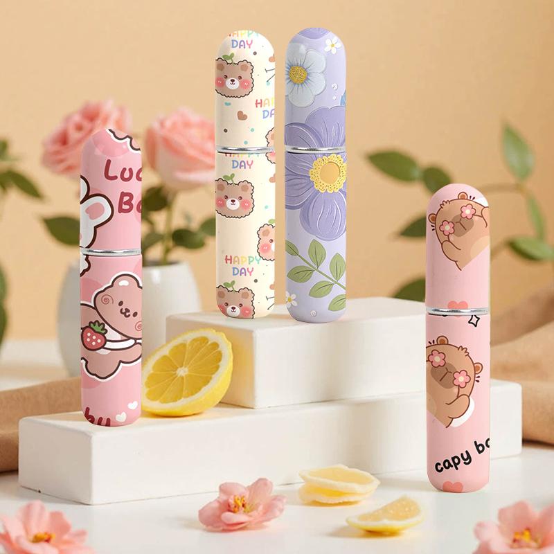 5Ml Perfume Atomizer Cartoon Mini Perfume Bottle Portable Liquid Container For Cosmetics Traveling Empty Refillable Spray Bottle