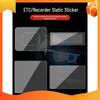 Transparent Static Cling Sticker for Dashcam, Insurance, and Vehicle Inspection Mark
