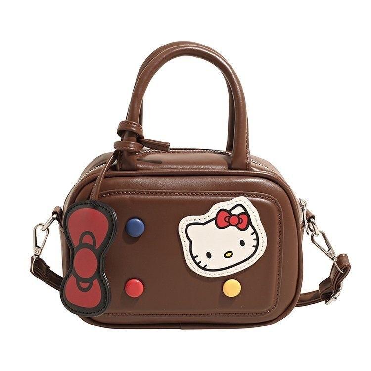 Hello Kitty Handbag Pu Material Cute Kitty Cat Crossbody With Internal Card Slot For Daily