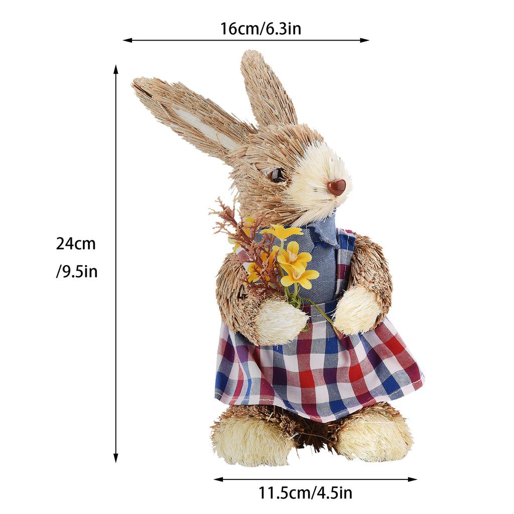 Рогоз Экологичная Яркая Цвета Реалистичная Прочная Фигурка Пасхального Кролика