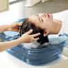 Раковина для мытья волос Зимняя чаша для шампуня для мытья волос у кровати Чаша и таз для мытья волос дома для пожилых людей и инвалидов
