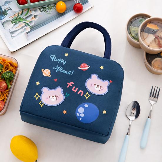 Practical Lunch Box Bag Cartoon Pictures Home Supplies Heat Preservation