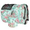 2Pcs Storage Bag 600D Oxford Cloth Printing MultiPocket Hand Strap Cylinder Shape Package(Green