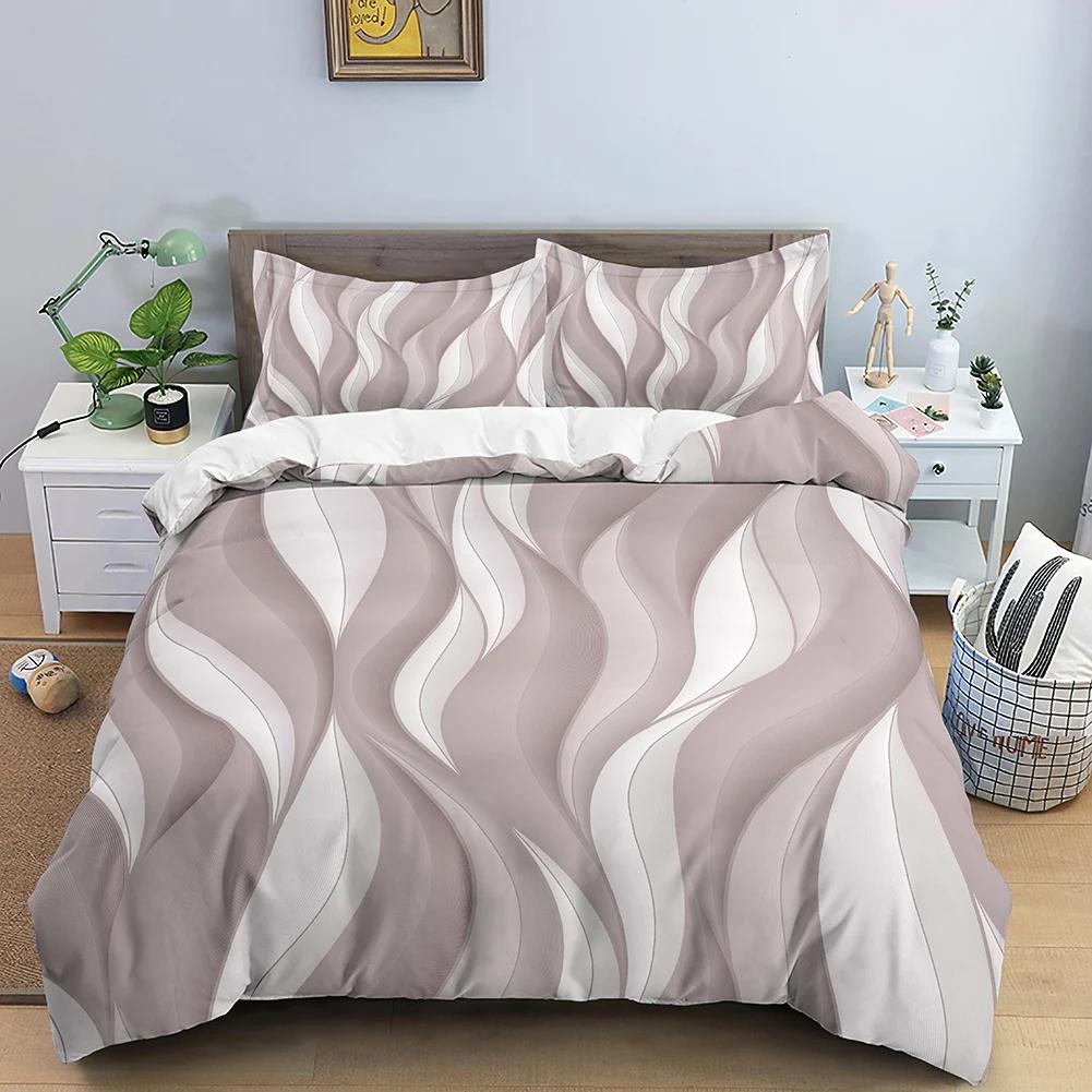 Modern Geometric Duvet Cover Abstract Art Stripes Bedding Set Simple Colorful Lines Comforter Cover for Kids Women Men Room Dorm