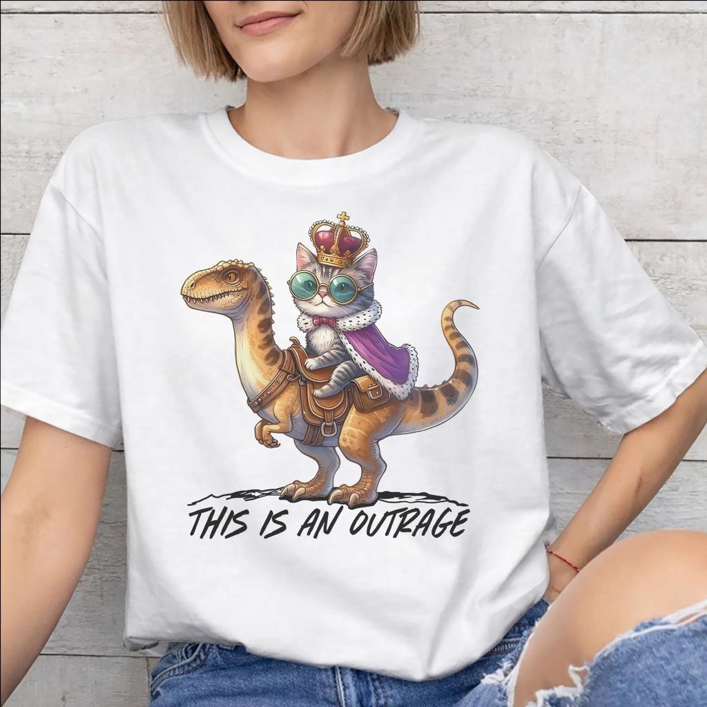 This Is An Outrage Princess Donut Cat New Arrival T Shirts Unisex Unisex Cotton Tee Shirt Clothing