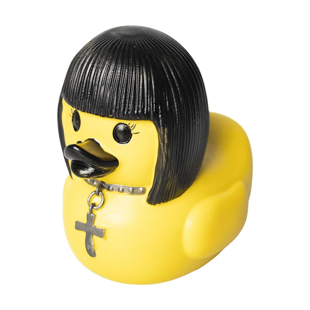 Украшение в виде утки-дьявола, новинка, рок-фигурка утки, злые элементы, готическая скульптура утки, панк-фигурка животного для декора интерьера автомобиля