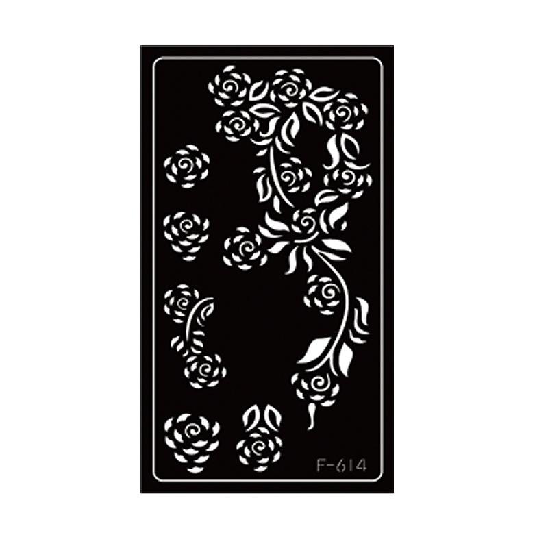 Трафарет для тату с полостями для питомцев, Ближний Восток, Индийская татуировка, Наклейка, Трафарет для боди-арта, Наклейка, Струйная живопись