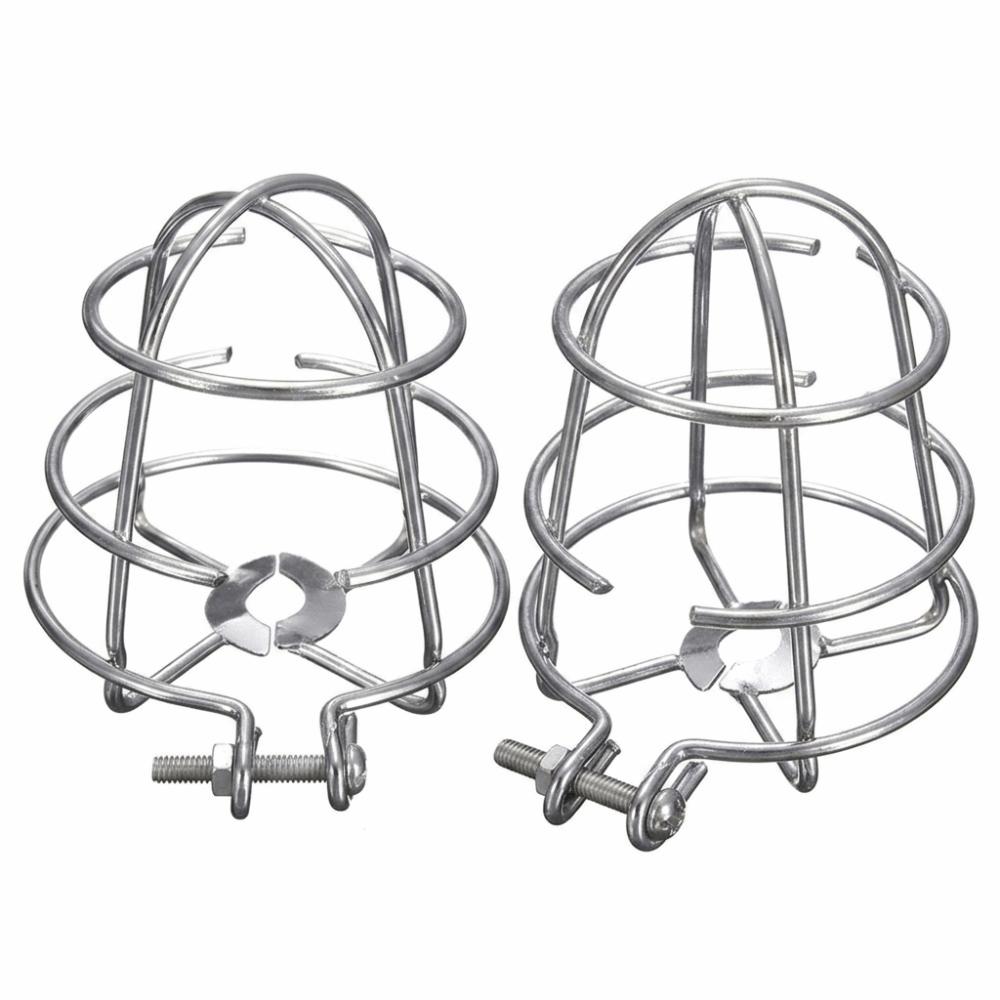 2pcs Screw Type Sprinkler Protector Cage Iron Universal Sprinkler Cover Garage Use