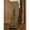 Coolhut American Retro Plaid Workwear Loose Autumn and Winter New Women's Fashion Plaid Straight Casual Pants