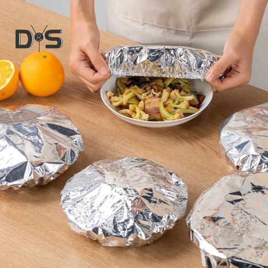 Изоляционная крышка из алюминиевой фольги, термостойкие пищевые покрытия для кухни, эластичные пакеты для сохранения свежести, крышки из алюминиевой фольги для хранения продуктов