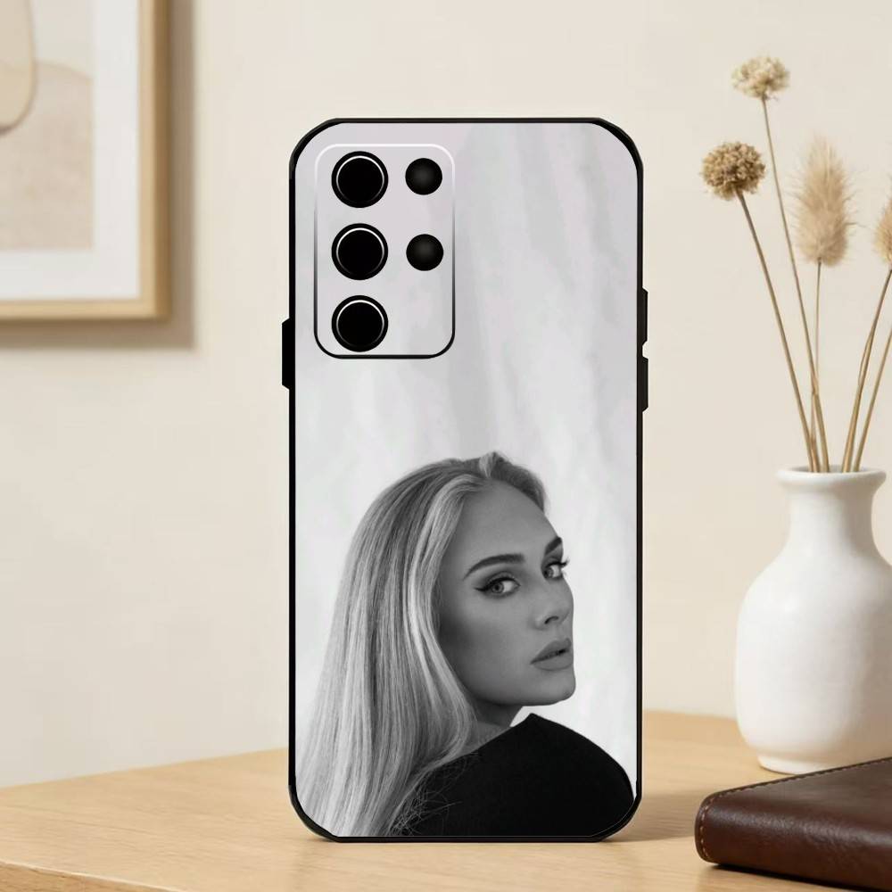 Чехол для телефона Singer A-Adele для Samsung S25, S24, S21, S22, S23, S30, Ultra, S20, Plus, Fe, Note, 5G Черный