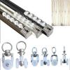 Durable Curtain Track Roller Multifunctional Sliding Pulleys Rails Drapery Rail Sliding Glider