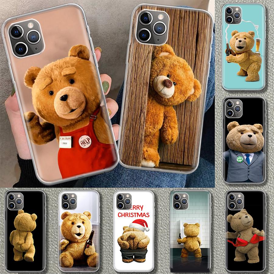 Шаловливый Милый Медведь Смешной Талисман Чехол для Телефона для iPhone 11 12 13 Mini 14 15 Plus 16 Pro Max 17 Air 7 8 + SE Арт Индивидуальный Fu