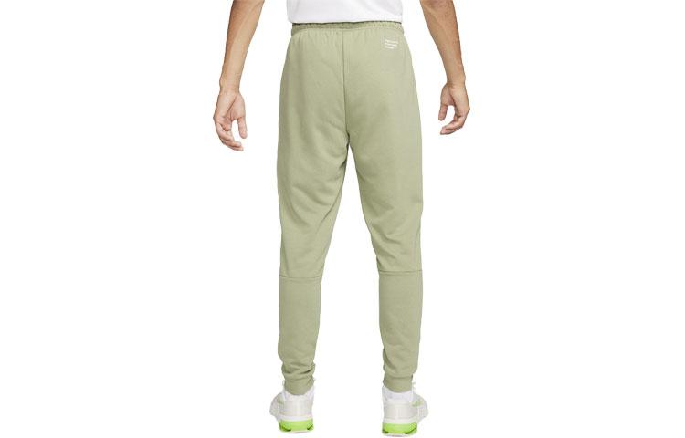 Nike Knitted Sweatpants Men's Oil Green Moderate Cuffed Pants FB8577-386