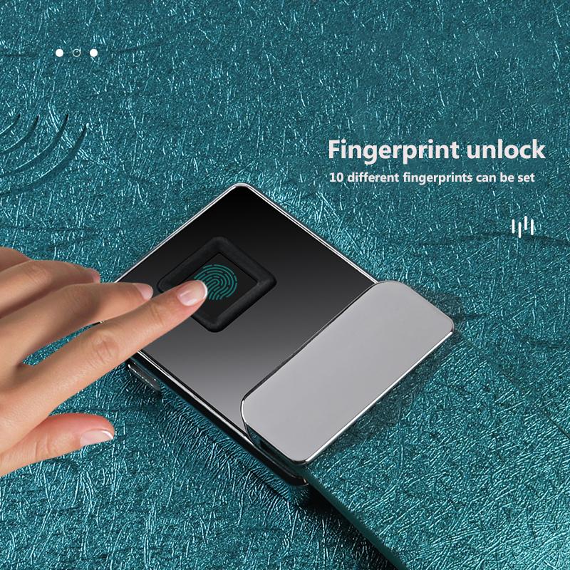 Refillable Loose Leaf Binder Notebook Fingerprint Lock Power Bank Diary Leather Organizer with Wireless Charger Usb Flash Drive