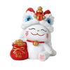 Wealth Lucky Cat Sculpture Kawaii New Year Cat Statue Beckoning Cat Desktop Ornament  TV Cabinet